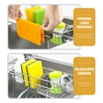 thumbnail image 3 of WEUVEB Kitchen Sink Sponge Holder with Efficient Draining Design, Household Organizer for Tidy Cleaning Area, 3 of 8