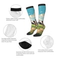 thumbnail image 3 of Honeii Prairie Pasture Cow Print Long Socks,Novelty Design Socks Gift for Men and Women,Crew Socks,Calf Socks, 3 of 6