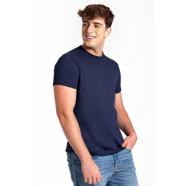 Camiseta Cuello Redondo Manga Corta Algodón Diane & Geordi 2520 Azul L