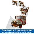 thumbnail image 4 of Jurassic World Transforming Toy, Tyrannosaurus T Rex Dinosaur to Truck, Chase N Roar, 4 of 7