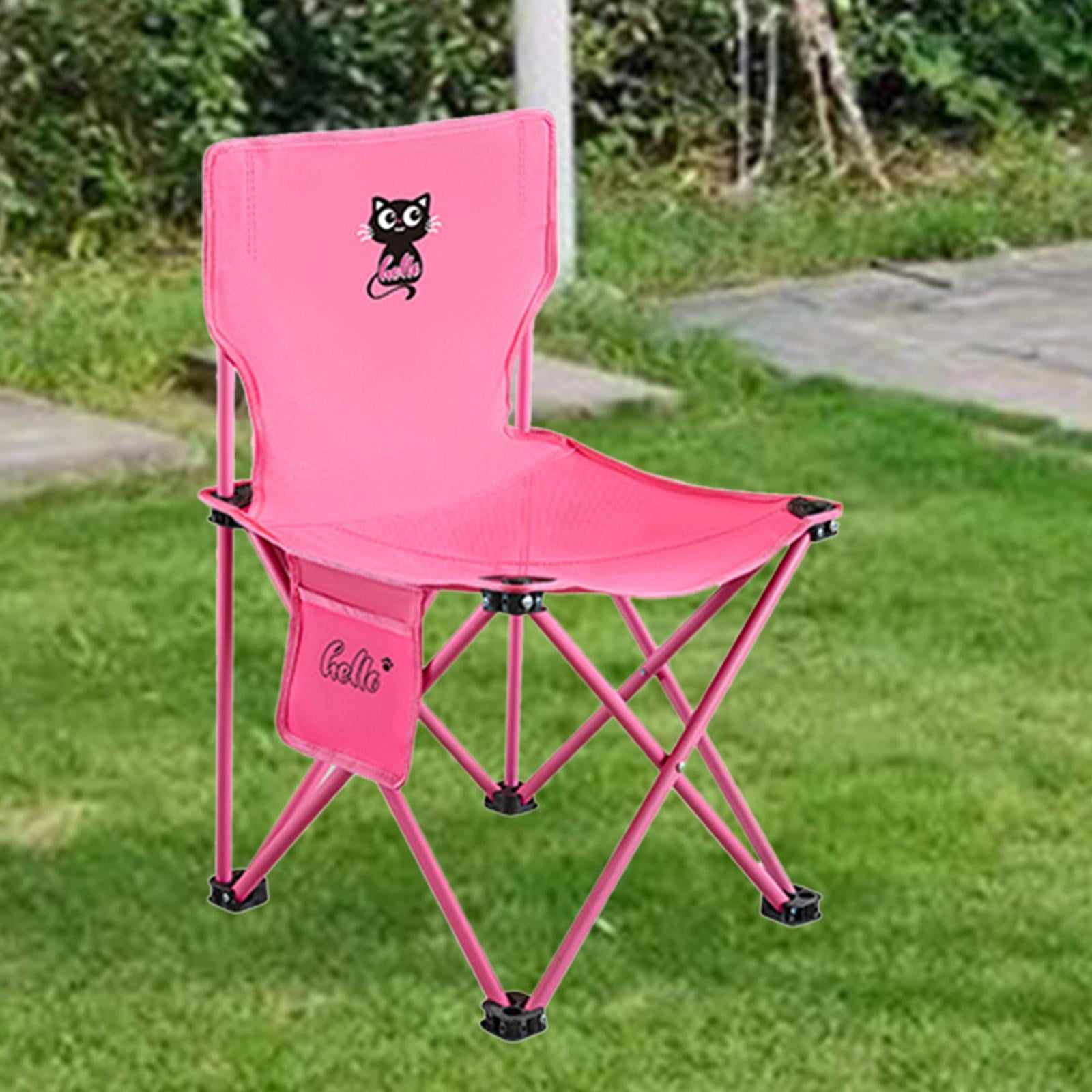 Colaxi Folding Camping Chair ,Pink Camp Chair,Compact Comfortable