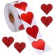 thumbnail image 1 of Flash Heart Stickers Labels, 1.5 Inch/3.8 Cm Adhesive Rolls 500pcs Red Round Heart Sticker Circle Envelopes Label Mothers Day Gift For Decorations Par, 1 of 5