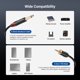 thumbnail image 3 of Cable de conexión NEEWER de 3,5 mm, 1/8 TRS a 1/4, doble de 6,35 mm TS, 3 m, 3 of 7