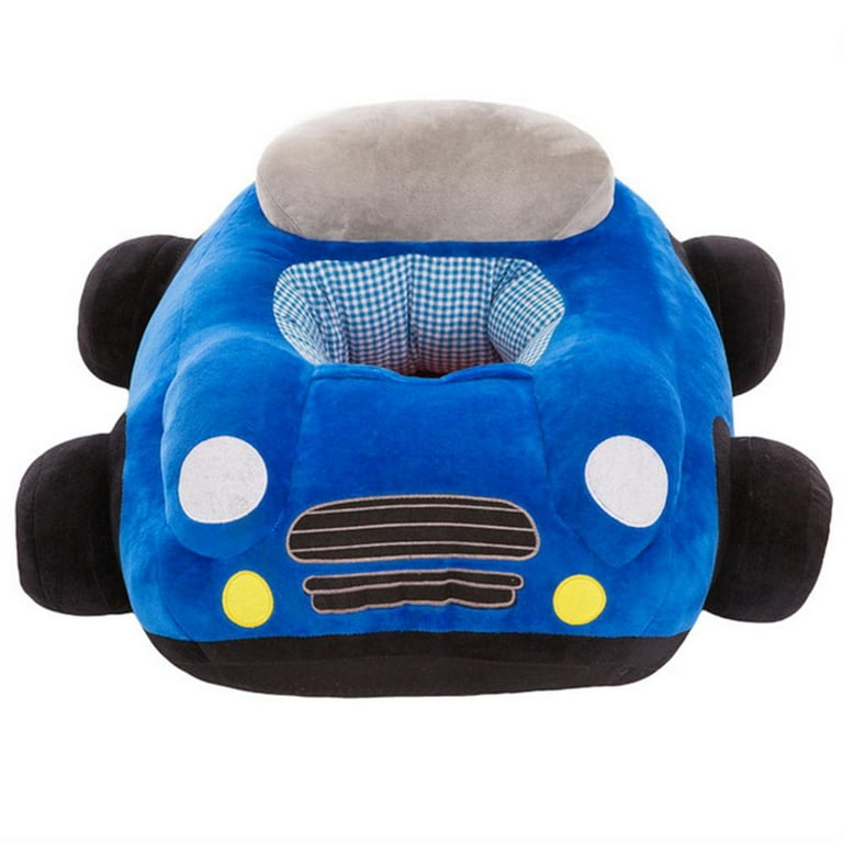 Toutek Baby Seats Sofa Toys Car Seat Support Seat Baby Plush Without Filler  (Blue) 