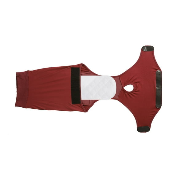 Pet Recovery Suit Ultra Soft with Nappy Design Prevent Licking E-Collar Alternative Dog Surgical Recovery Suit After Surgery