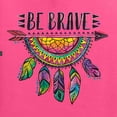 thumbnail image 2 of Colorful Neon Be Brave Dreamcatcher | Dean Russo Art Pop Culture Unisex Crewneck Sweatshirt, Neon Pink, X-Large, 2 of 6