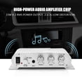 thumbnail image 4 of Mini HiFi 2.1 Stereo Bass Auto Car Home Audio Power  Digital Amp, 15W X 2 RMS, Low Distortion,  3.5mm Audio Input, Lightweight Aluminum Casing, 4 of 8