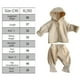 thumbnail image 2 of Laklulu Ropa para niños Abrigo para bebé Traje de pantalón Harun Conjunto de dos piezas de primavera y otoño （Albaricoque）,90cm, 2 of 5