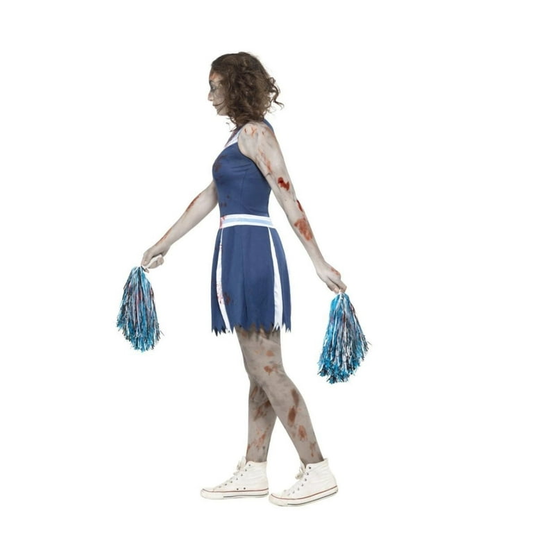 Cheerleader Costume Small / White/Blue