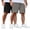 2 Pack, Dark Grey, Black, variant on COOFANDY Men's Cotton Drawstring Shorts Lightweight Stretch Chino Shorts Casual Flat Front Golf Shorts