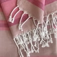 thumbnail image 3 of Shades of Pink Striped Design Turkish Beach Blanket, 3 of 3