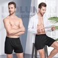 thumbnail image 6 of 5 Pack Mens Underwear Boxer Shorts for Men Bamboo Rayon Boxers Classic Relaxed Fit Boxer Shorts with Button Fly, 6 of 8