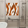 thumbnail image 4 of Wall Art Prints, Burnt Orange White Moire Framed Canvas Prints for Bedroom Living Room Bathroom Office, Modern Abstract Art Gallery Wrap Wall Art Poster for Gifts Home Decor 8"x8", 4 of 9