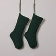 thumbnail image 4 of Christmas Decorations Stockings Sack Decoration Christmas Sock Gift Knitting Stockings Pack Sock Christmas Gifts Cotton Blend Green, 4 of 4