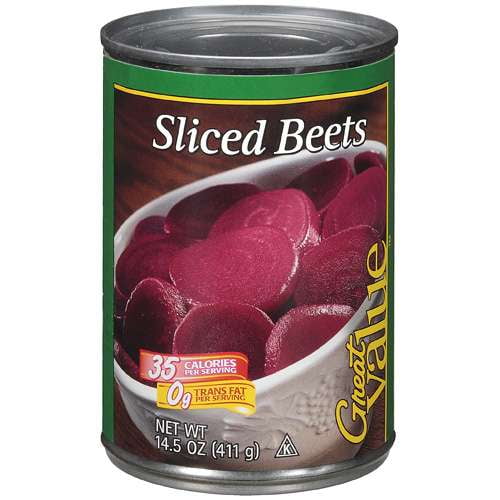 Great Value Sliced Beets, 14.5 oz