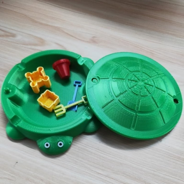 Desk Sandbox Toy Mini Turtle Sandbox Desktop Toy | Soft Moldable Space ...