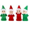 Aoriher 4 Pieces Christmas Elf Doll Christmas Baby Twins Elf Boy And Girl Baby Twins Dolls Christmas Miniature Accessories 2 Colors For Xmas Decorations Advent Calendars And Stocking Stuffers