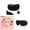 Deep black card buckle set, variant on Travel Neck Pillow Non-Deformed Airplane Pillow Travel Neck Cushion Durable U-Shaped Travel Memory Cotton Nap Neck Pillow