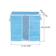 thumbnail image 2 of Unique Bargains Clothes Storage Bag Organizer with Reinforced Handle for Bedding Sky Blue, 2 of 6