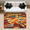 Multicolour 3, variant on CURLYOOT Xmas Vintage Highland Cow Holiday Area Rug 3x5 Ft Rugs for Entryway Entrance Kitchen, Washable Non Slip Indoor Floor Carpet for Bedroom Living Room