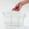 thumbnail image 6 of mDesign Small Plastic Storage Caddy Tote for Desktop Office Supplies - Clear, 6 of 8