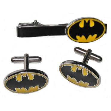 DC Comics Batman Logo Cufflinks and Tie Clip Set