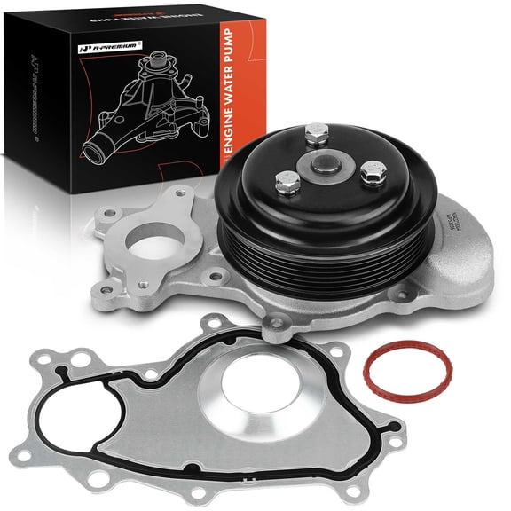 A-Premium Engine Water Pump with Gasket & Pulley Compatible with Ford F-150 2011-2020 Mustang 2011-2017 Transit-150 Transit-250 Transit-350 HD