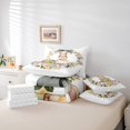 thumbnail image 4 of Erosebridal Animal Rabbit Bedding Queen Size,Easter Day Comforter Sets with Sheets,Botanical Flower Bedding Sets Queen Size,Breathable Kawaii Room Decorative,Reversible,7 Pieces, 4 of 5