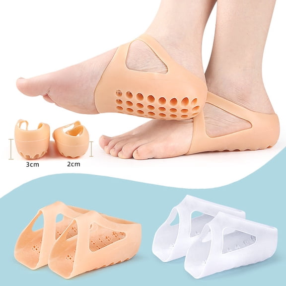 Breathable SEBS Heel Lift Sleeves Unisex Built-in Height Increase, 2Pcs