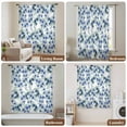 thumbnail image 6 of Navy Blue Roses Sheer Curtains 72 Inches Long, Spring Floral Elegant Pastoral Botanical Light Filering Curtains, Breathable Simi Curtain Privacy Drapes for Living Room Bedroom Window Treatment, 6 of 9