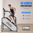 thumbnail image 4 of Commercial Grade Stair Climber Exercise Machine with 15 Resistance Levels, 17.3" LED Screen, 12 Workout Programs, 370 lbs Capacity Stair Stepper, 90% Pre-Assembled, 4 of 7
