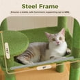 thumbnail image 3 of PAWZ Road Cat Tree 56" Sisal Scratching Posts Tower with Large Perch Hammock for All Indoor Cats,Green, 3 of 16