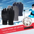 thumbnail image 4 of Jumpingount 1 par de guantes térmicos para ciclismo, a prueba de viento, impermeables, con pantalla táctil, para deportes al aire libre, bicicletas, guantes y mitones Gris Jumpingount AP013168-02, 4 of 6