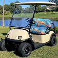 thumbnail image 2 of HUIACONG Turtle and Coral Pattern Anti-Slip Golf Seat Covers for Cart, Washable Soft Foldable Design Golf Cart Seat Covers 2 Piece for EZGO Ezgo Golf Cart, 2 of 7