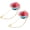 Multicolor, variant on Flower Lapel Stick Brooch Pin with Gold Leaf Satin Tassel Chain Dangling Handmade Boutonnieres Pins for Collar Wedding Party Gray -