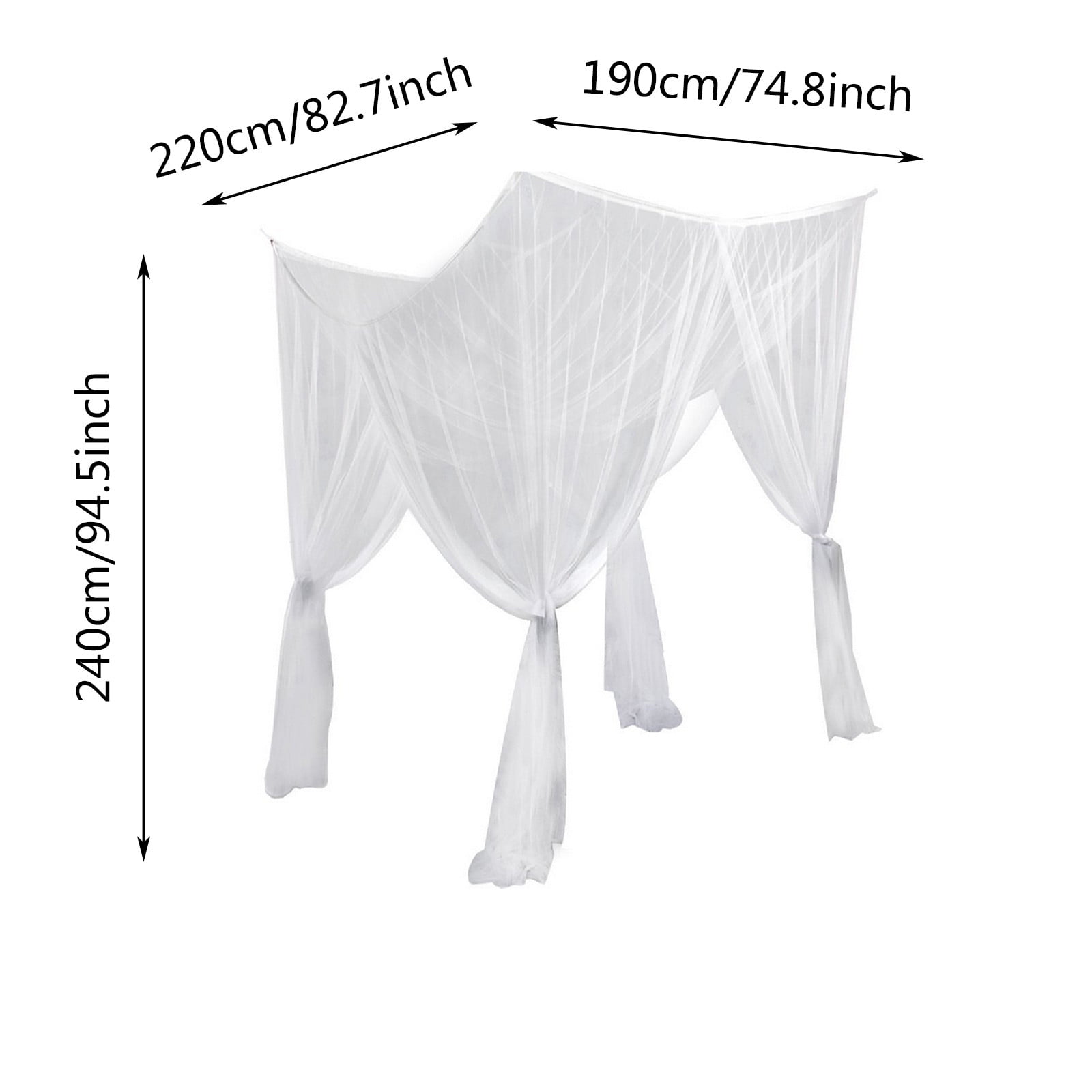 VerPetridure Large Mosquito Net Bedroom Curtain Suitable For All Cribs And KingSize Beds