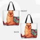 thumbnail image 2 of Balery Cozy Knitting Llama Bolsa de Mano para Mujeres con Cremallera, Bolsa de Gimnasio con Compartimentos, Bolsa para Laptop, Bolsa para Trabajo, 2 of 7
