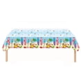 thumbnail image 1 of Hawaiian Summer Party Tablecloth Tropical Palm Leaf Design Disposable Plastic Table Cover Beach Luau Skateboard Themed Decorations For Parties Size 53.94 X 107.87 Inches, 1 of 6