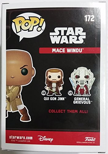 Funko POP! Star Wars Mace Windu Exclusive Vinyl Bobble Head #172