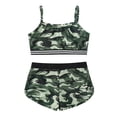 thumbnail image 3 of iiniim Kids Girls Camouflage Tank Crop Top Shorts Set Sports Workout Athletic Outfit Dancewear, 3 of 7