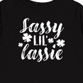 thumbnail image 4 of Inktastic Saint Patrick's Day Sassy Lil' Lassie with Shamrocks Boys or Girls Long Sleeve Toddler T-Shirt, 4 of 5