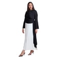 thumbnail image 5 of ELOQUII Women's Plus Size Draped Tie-Waist Top, 5 of 5