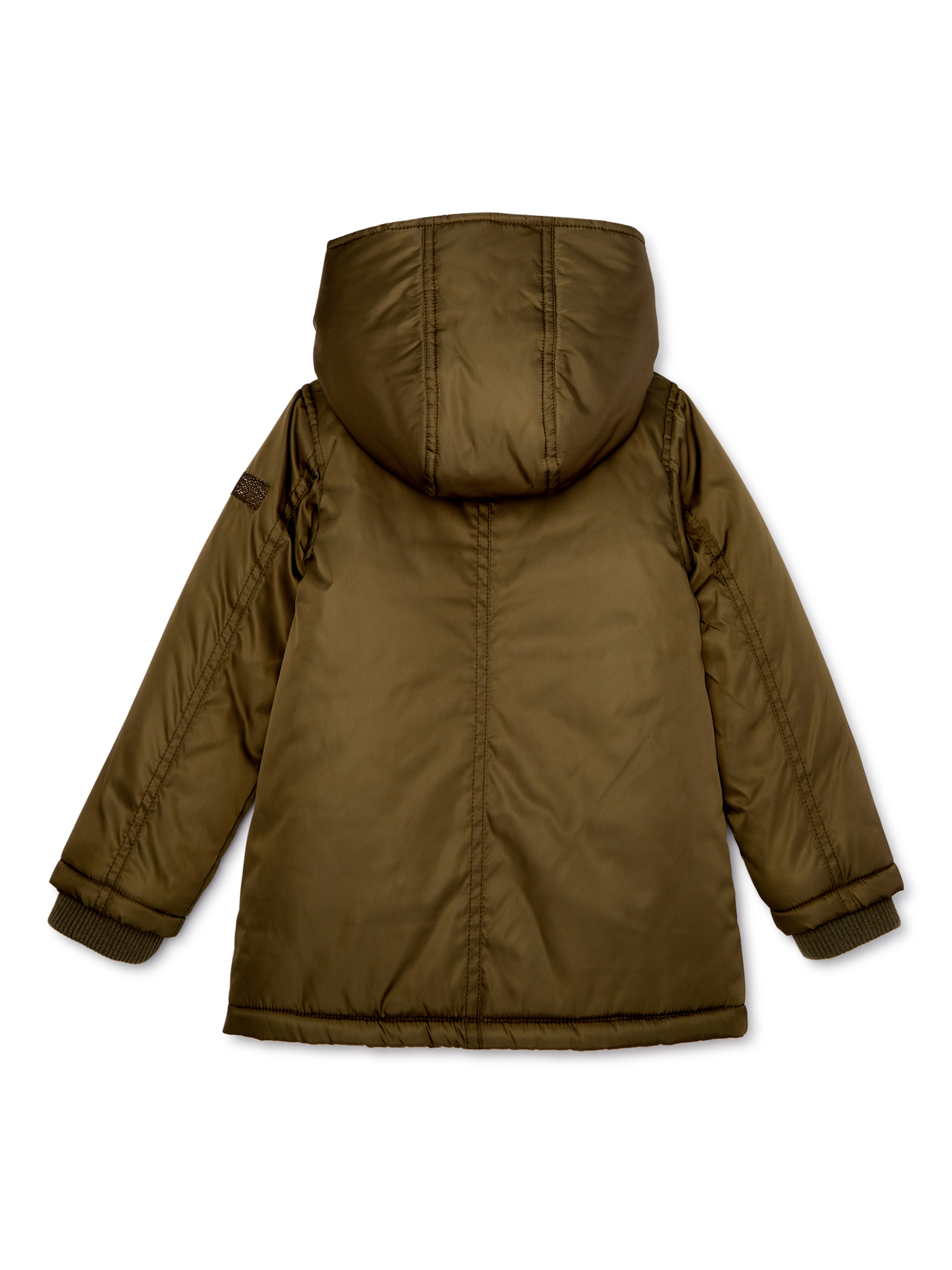 Bhip Girls 4-16 Heavy Weight Lined Parka Coat - image 2 of 3