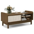 thumbnail image 1 of Costway Table Basse Rectangulaire avec Rangement, Porte Coulissante Tressée et Tablette Ajustable, 1 of 10
