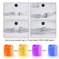 thumbnail image 3 of Luces tipo cuerda, naranja brillante, 18 pies, 216 LED, 120 V, resistentes al agua, 3 of 6