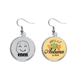 thumbnail image 1 of sonrisa encantadora negro lindo chat pendiente del lóbulo de la joyería del pendiente de la hoja del otoño Unbranded M, 1 of 3