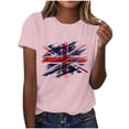 thumbnail image 2 of Otvok Fashionable Independence Blouses Women's Casual Pullover Printed Short Sleeve Round Neck T-Shirt, 2 of 6