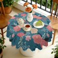 thumbnail image 4 of Round Tablecloth 60 x 60 Inch flower Table Cover Spring Summer Round for Picnic Party Dinner, 4 of 5