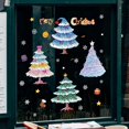 thumbnail image 1 of Pegatinas navideñas para ventana, calcomanía de cristal de dibujos animados de Papá Noel, árbol de Navidad, Feliz Navidad, Año Nuevo, decoraciones navideñas para el hogar, 2024, 1 of 2