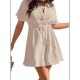thumbnail image 2 of Traje de Baño para Mujer, con Botones, para Playa, Color Albaricoque, XXL, 2 of 6